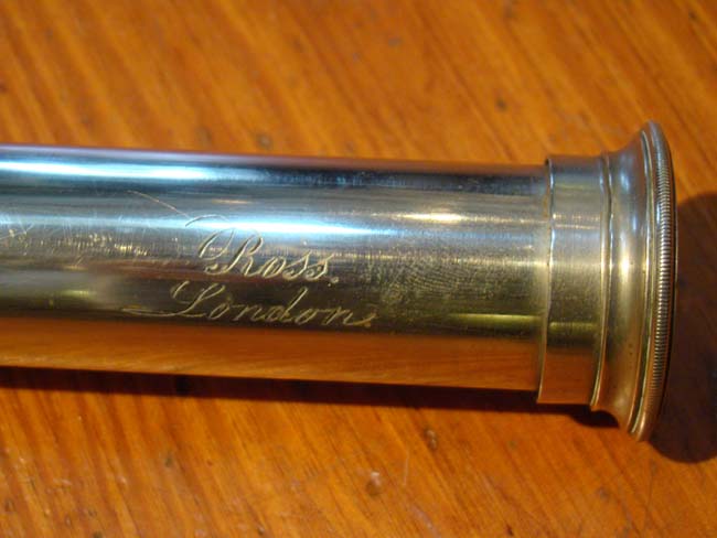 A fine high powered Telescope with nickel silver mounts by Ross of London circa 1880. — image 2
